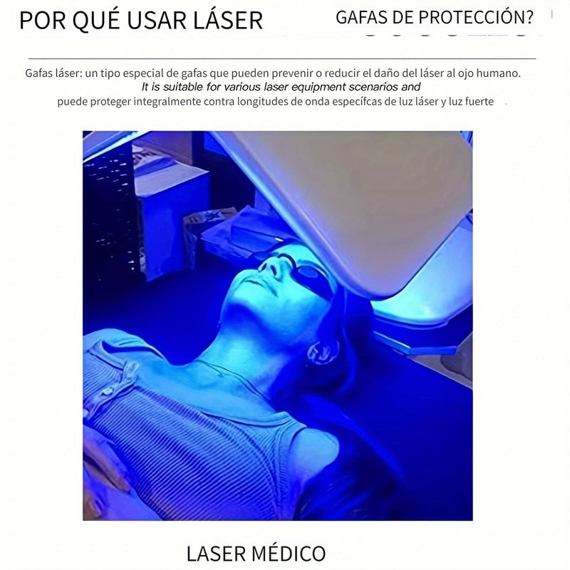 Gafas de Silicona de Protección Superior - Seguridad Inigualable para IPL y Depilación Láser, Escudo Perfecto para Terapia de Luz Roja - SACASUSA