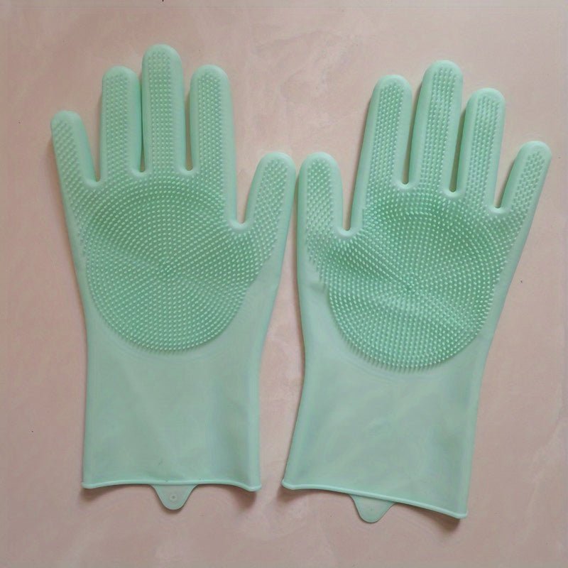 Guantes de lavavajillas de silicona impermeables - Versátil y ambidiestro, sin plomo para limpieza integral en cocina, baño y muebles, fácil de lavar a mano - SACASUSA