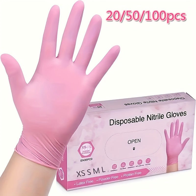 Guantes de Nitrilo Sin Látex de Todos los Tamaños: Impermeables y Anti estáticos, Desechables, Confort Versátil para la Cocina y las Tareas del Hogar - SACASUSA