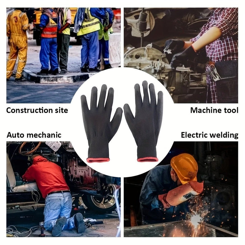 Guantes de trabajo de seguridad de nitrilo antideslizantes y duraderos de neopreno y nailon - Protección profesional para tareas de mantenimiento y construcción - SACASUSA