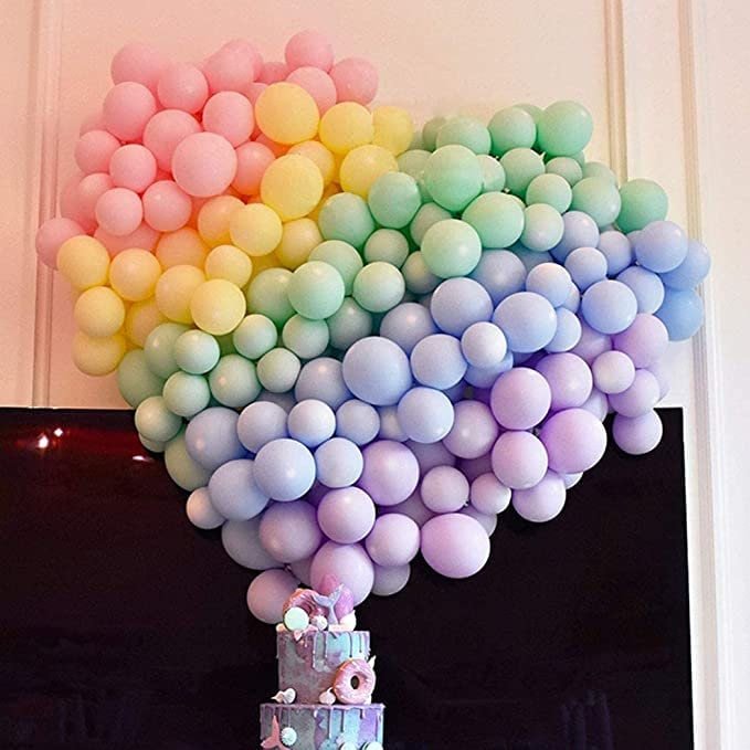 Juego de 100 globos de látex macarrón de 10 pulgadas, color champán, para baby shower, revelación de género, cumpleaños, boda, compromiso, decoración de aniversario - SACASUSA