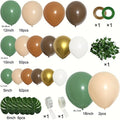 Juego De 142 Guirnaldas De Globos Grises, Verdes Y Marrones, Arco De Globos De Bosque Salvaje De Safari En La Jungla, Globos De Cacao De Café Dorado Verde Oliva Para Cumpleaños, Bodas, Fiestas, Decoración - SACASUSA