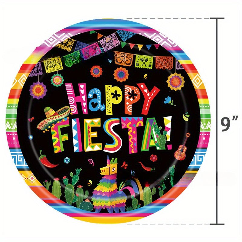 Juego De Vajilla Para Fiesta De Carnaval Del Día De Los Muertos En Nuevo México, Plato De Papel, Vaso De Papel, Servilleta, Mantel De Papel A Rayas, Plato De Cena, Decoración De Fiesta, Suministros De Fiesta, Decoración Festiva, Suministros Festivos - SACASUSA