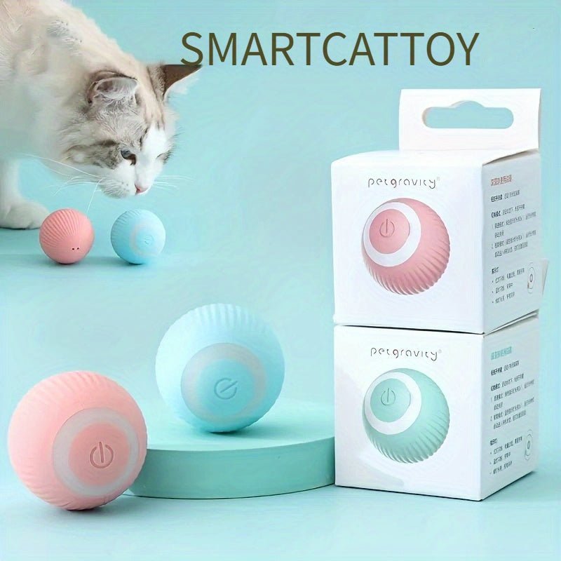 Juguete De Bola Inteligente Para Gatos Con Batería De 150 MAh: ¡Una Bola Rodante Automática Para Horas De Diversión Interactiva! - SACASUSA