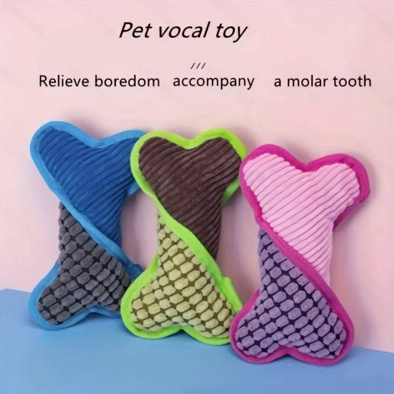 Juguete de peluche de felpa lavable, chirriante para perro, ideal para limpieza de dientes, para masticar y para aliviar la ansiedad - SACASUSA