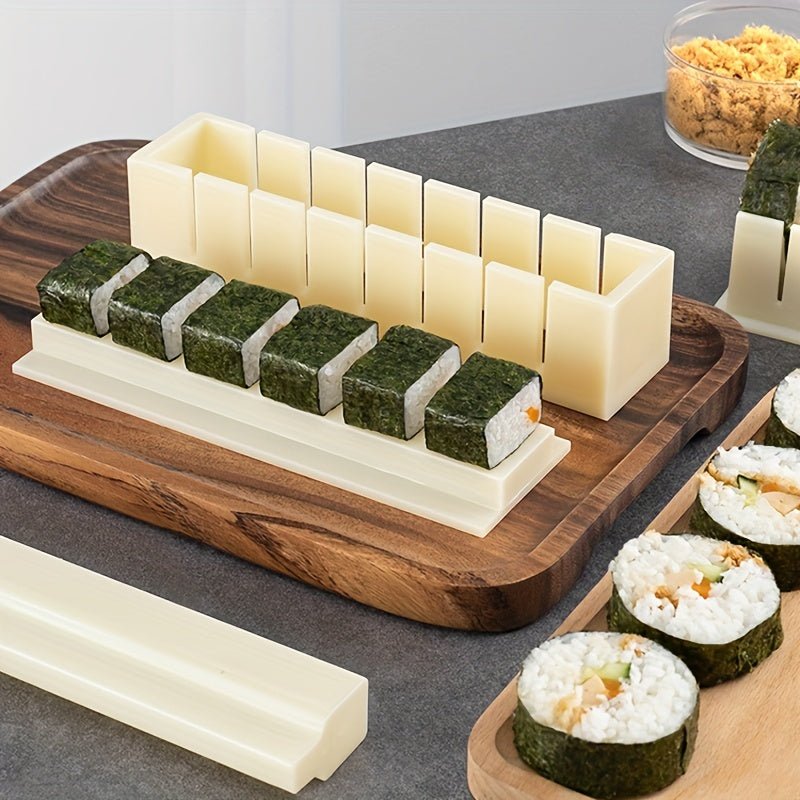 Kit Fácil para Hacer Sushi DIY: 3/10pcs Sushi Maker Reutilizable, Juego de Moldes de Arroz, Crea Variedad de Formas para Casa y Fiestas - SACASUSA