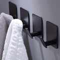 Mejora sin esfuerzo: 4 ganchos de pared de acero inoxidable - Fáciles de instalar, perfectos para colgar ropa, toallas y batas - Desclutter y añade estilo a tu baño o cocina al instante - SACASUSA