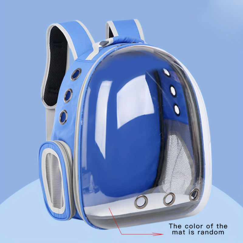 Mochila Portátil Segura y Cómoda para Mascotas: Poliéster Duradero, Ventana de Vista Clara para Gatos y Perros: Perfecta para Emocionantes Aventuras al Aire Libre - SACASUSA