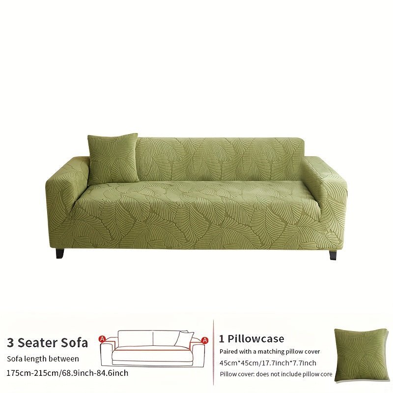 Premium Todas Las Estaciones Funda de Sofá Antideslizante - Moderna & Duradera para Sofás de 3-4 Asientos, Sillones Y Sofás Love-seat con Función Fácil de Cuidar Más Funda de Almohada de Regalo - SACASUSA