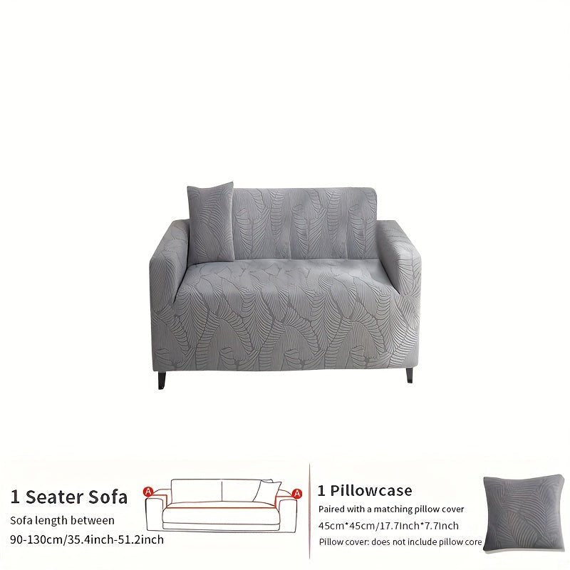 Premium Todas Las Estaciones Funda de Sofá Antideslizante - Moderna & Duradera para Sofás de 3-4 Asientos, Sillones Y Sofás Love-seat con Función Fácil de Cuidar Más Funda de Almohada de Regalo - SACASUSA