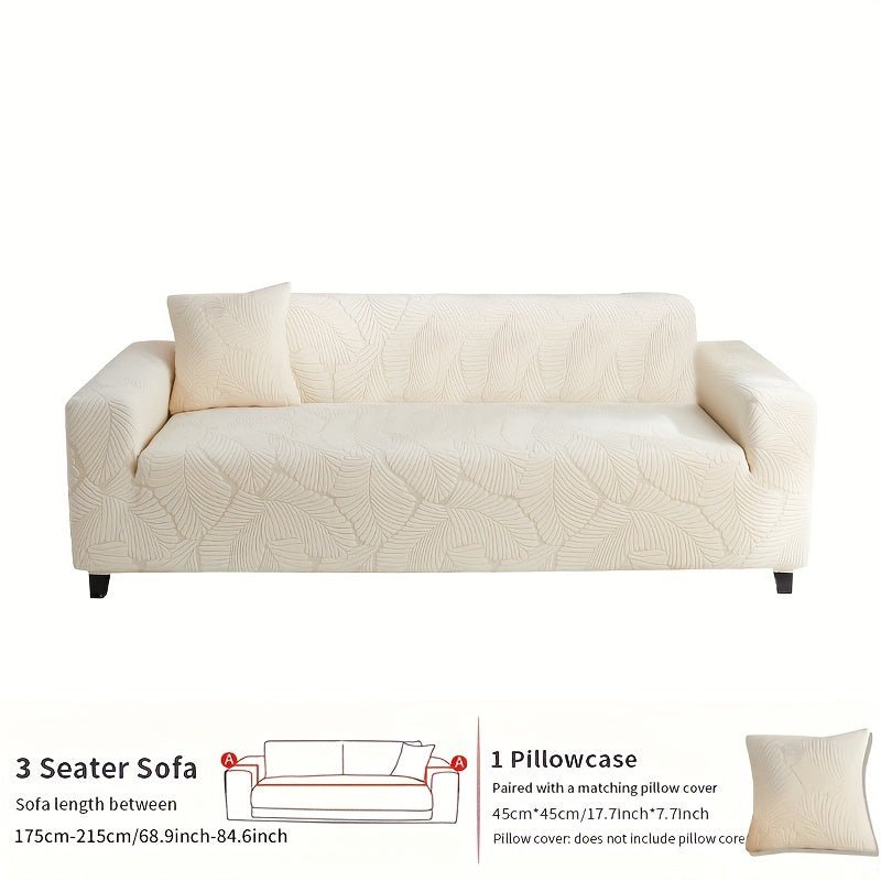 Premium Todas Las Estaciones Funda de Sofá Antideslizante - Moderna & Duradera para Sofás de 3-4 Asientos, Sillones Y Sofás Love-seat con Función Fácil de Cuidar Más Funda de Almohada de Regalo - SACASUSA