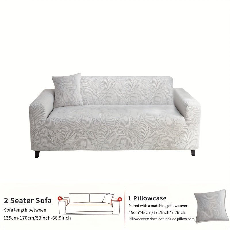 Premium Todas Las Estaciones Funda de Sofá Antideslizante - Moderna & Duradera para Sofás de 3-4 Asientos, Sillones Y Sofás Love-seat con Función Fácil de Cuidar Más Funda de Almohada de Regalo - SACASUSA