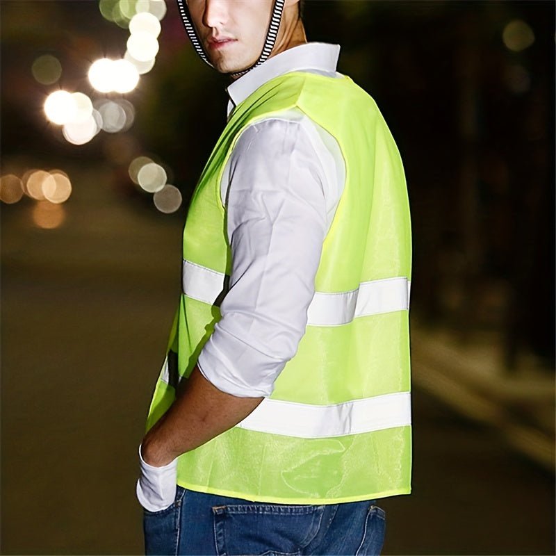 Ropa Reflectante, Chalecos Reflectantes, Chalecos Reflectantes, Alta Visibilidad, Ciclismo, Obras De Construcción, Carreras Nocturnas, Camisetas Para Hombres Y Mujeres, Chalecos De Seguridad, Obras De Construcción, Saneamiento, Ropa De Trabajo De Fábrica - SACASUSA