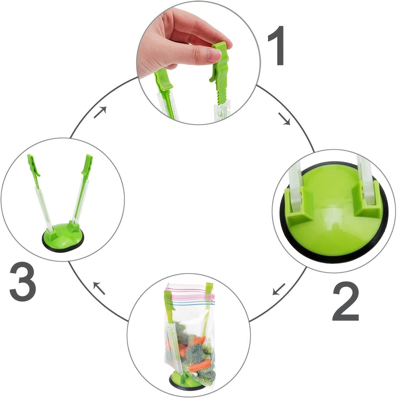 Versátil y Duradero Soporte para Bolsas: Gadget de Cocina Esencial para Preparación de Comidas Sin Uso de Manos y Planificación Organizada de Comidas - SACASUSA