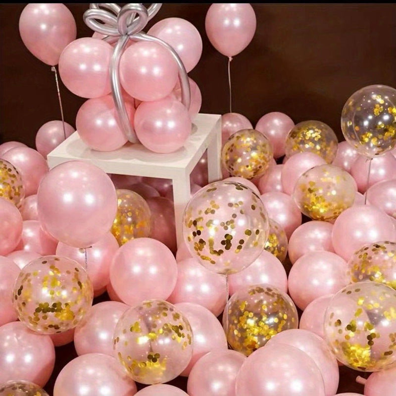 Versátiles 40 Globos de Confeti Rosa, Apto para 14+, Sin Necesidad de Electricidad: Amplifica las Celebraciones, Interiores y Exteriores - SACASUSA